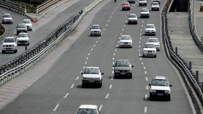 تردد در جاده های برون شهری در 24 ساعت گذشته افزایش یافت