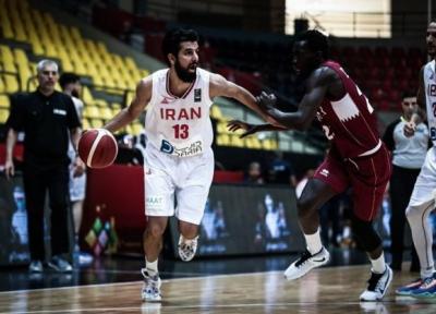 بسکتبال انتخابی کاپ آسیا، پیروزی آسان ایران مقابل قطر